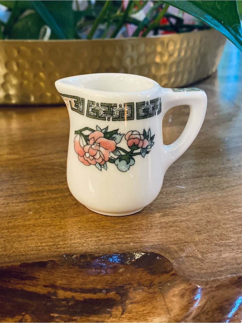 VTG Lamberton Scammell Restaurant Ware Individual Creamer Pink Floral Design
